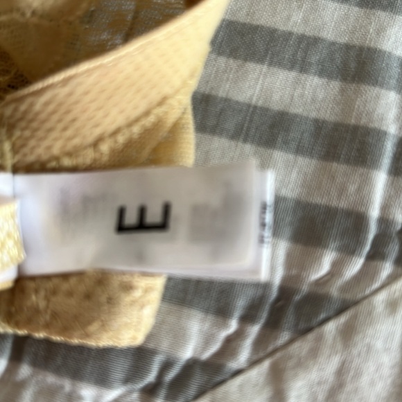 LA PERLA 34 DD-E YELLOW GOLDISH LACE BRA - Picture 7 of 9